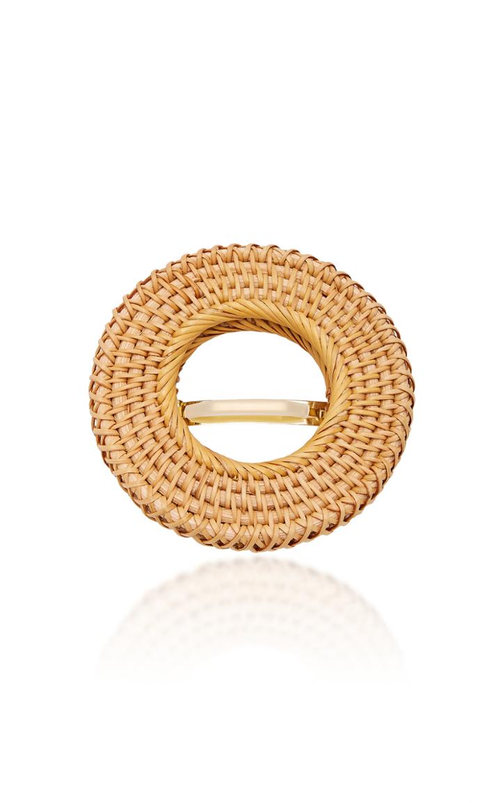 Moda Operandi Cult Gaia Gemma Woven Raffia Barrette