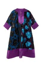 Rianna + Nina Exclusive Metallic Floral-cloqu Silk Coat
