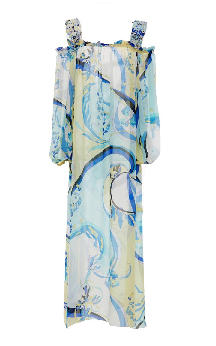 Emilio Pucci Open Shoulder Dress