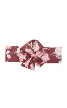 Loveshackfancy Jackson Bow-accented Crepe Floral-patterned Belt