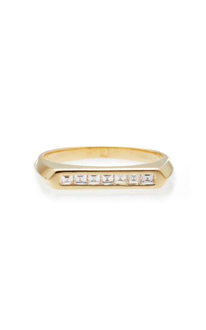 Moda Operandi Lizzie Mandler Carre Knife Edge Flat Top Ring Size: 3