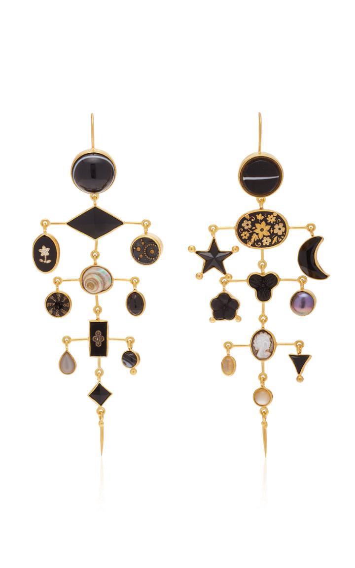 Grainne Morton Multilayer Victorian Drop Earrings