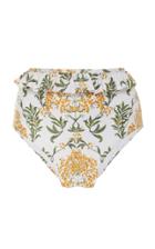 Agua By Agua Bendita Alicia Ruffled High-waisted Bikini Bottom