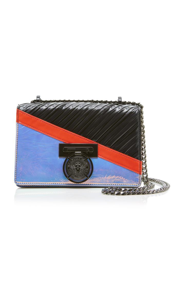 Balmain Small Hologram Flap Box Bag
