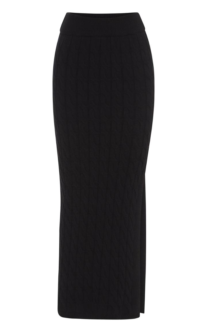 Anna Quan Malory Cable-knit Pencil Skirt