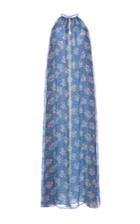 Luisa Beccaria Chiffon Tenda Printed Dress