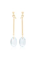 Georg Jensen Short Vivianna Dew Drop Earrings With Blue Topaz