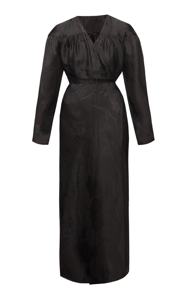 Lake Studio Floral Brocade Cape Dress