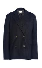 Moda Operandi Loulou Studio Ficaja Oversized Pinstriped Wool Double-breasted Blazer