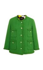 Moda Operandi Marc Jacobs Collarless Wool-blend Tweed Jacket Size: 00