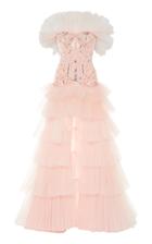Moda Operandi Zuhair Murad Sequin-embellished Pleated Organza Gown Size: 32