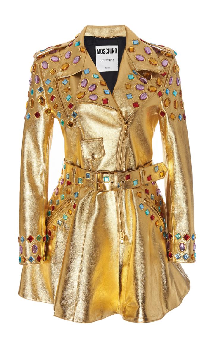 Moschino Jewel Embellished Coat