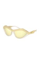 Bottega Veneta Runway Cat-eye Metal Sunglasses