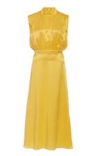 Moda Operandi Saloni Fleur-c Silk Lemon Dress Size: 0