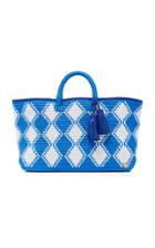 Tali Handmade Inc. The Soleil Straw And Leather Tote