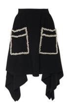 Huishan Zhang Marion Asymmetrical Crepe Midi Skirt