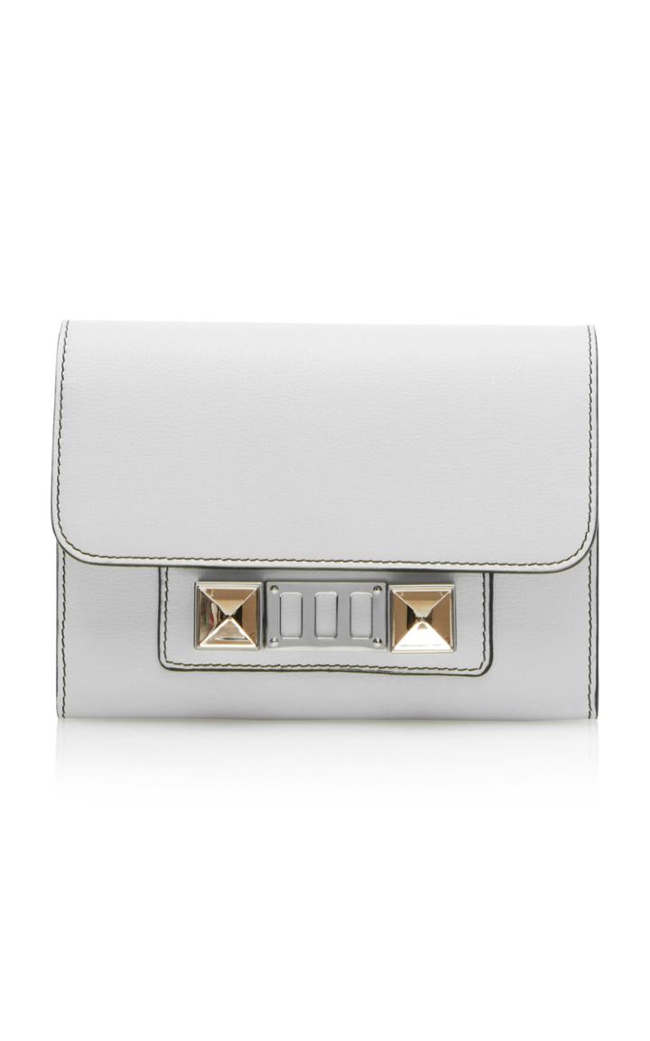 Proenza Schouler Mini Grain Leather Ps11 Wallet With Strap
