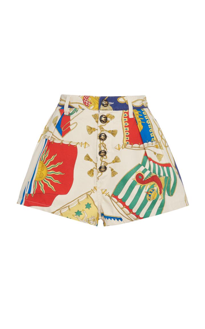 Moda Operandi Etro Printed Cotton Bermuda Shorts