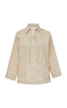 Tory Burch Trimmed Cotton Top