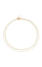 Lil Milan Set-of-two 18k Gold Chokers