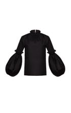 Marianna Senchina Balloon Sleeve Ruffle Top