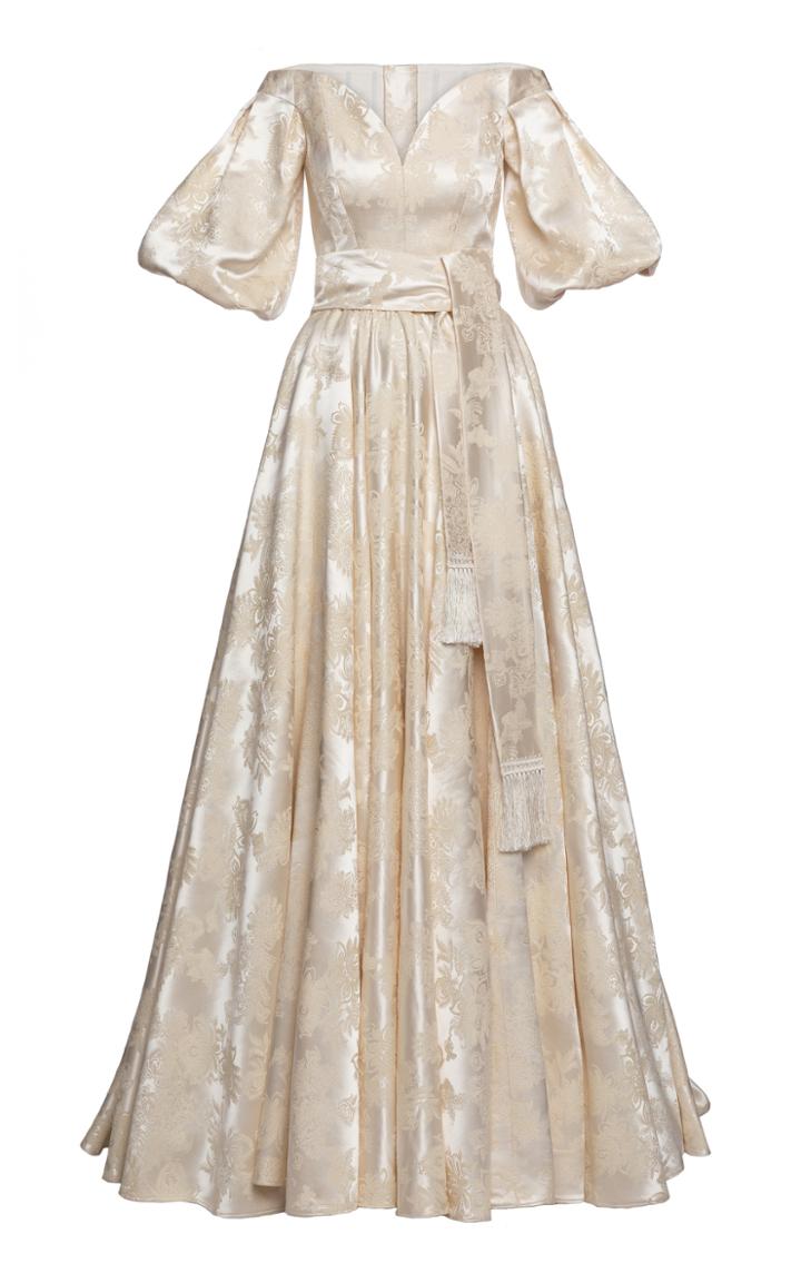 Moda Operandi Lena Hoschek Raya Couture Off-the-shoulder Gown