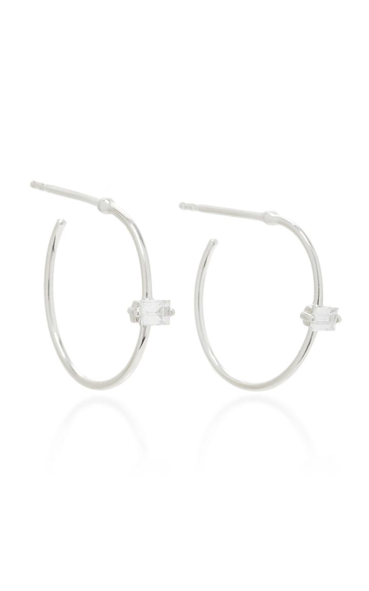 As29 Baguette Solo Hoop Earrings