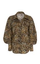 Johanna Ortiz African Roots Cotton Puff Sleeve Shirt