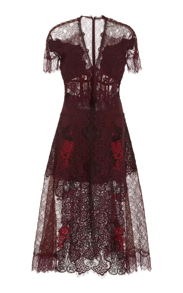 Jonathan Simkhai Grommet Lariat Lace Dress