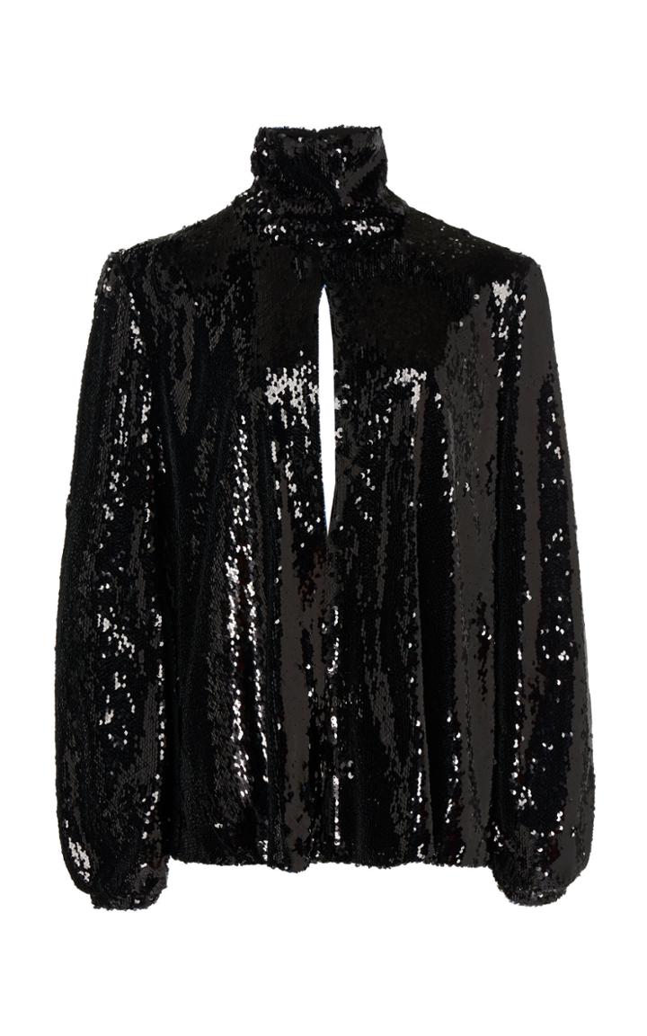 Racil Cher Sequin Keyhole Top