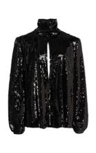 Racil Cher Sequin Keyhole Top