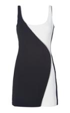 David Koma Two-tone Crystal-trimmed Mini Dress Size: 6