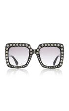 Gucci Crystal-embellished Square-frame Sunglasses