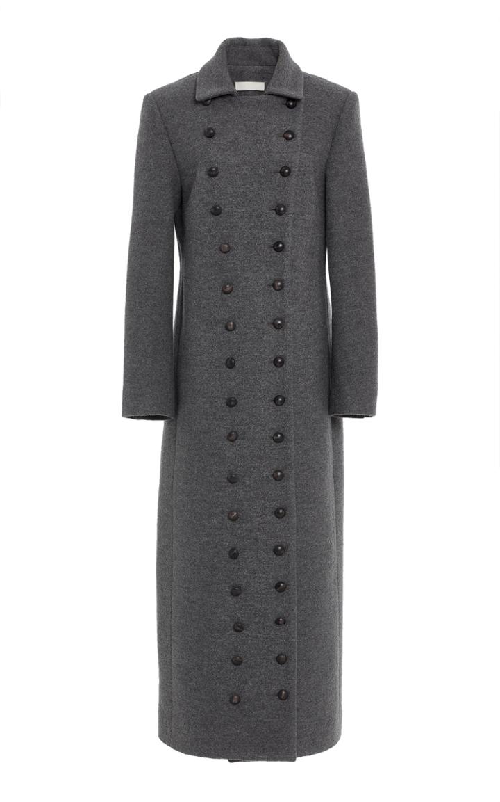 Partow Grayson Boiled Virgin Wool Coat