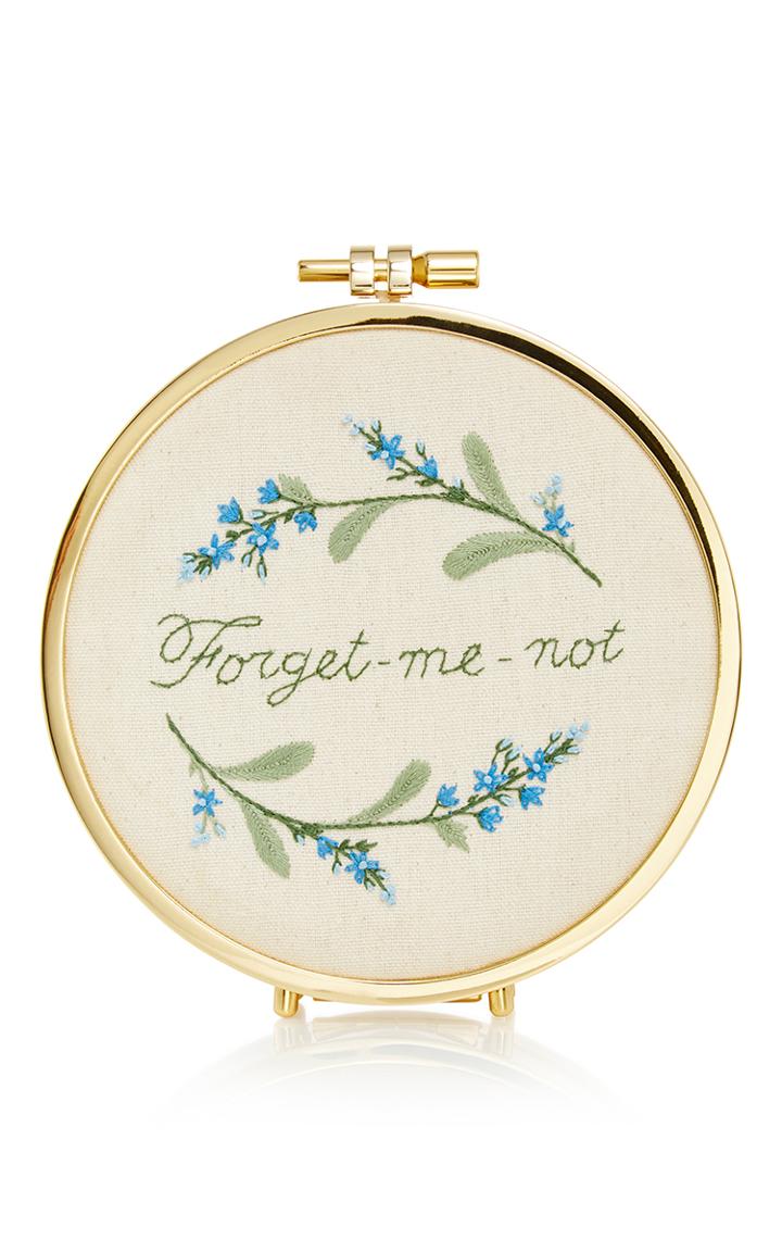Erin Fetherston Forget Me Not Embroidery Hoop Clutch