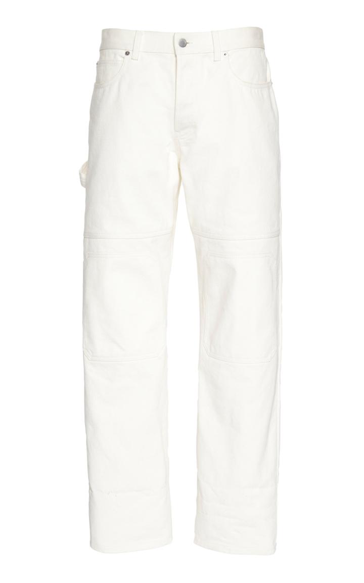 Jw Anderson Paneled Rigid Denim Straight-leg Jeans