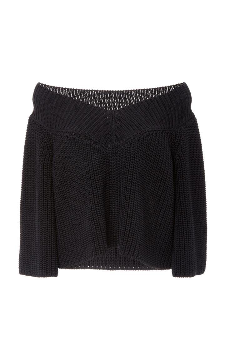 Sally Lapointe Summer Pointelle Sweater