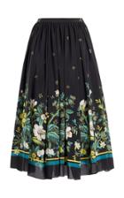 Moda Operandi Erdem Lanie A-line Silk Midi Skirt