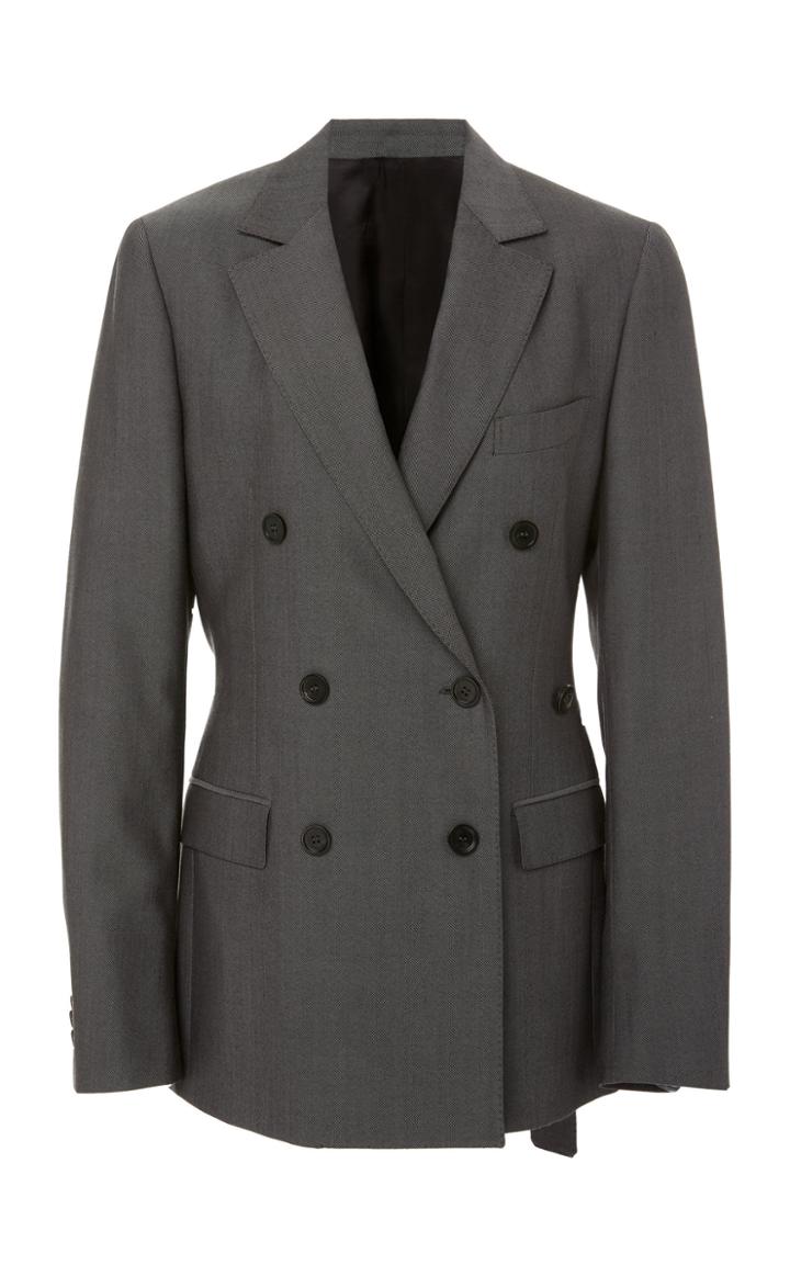 Salvatore Ferragamo Virgin Wool Double Breasted Blazer