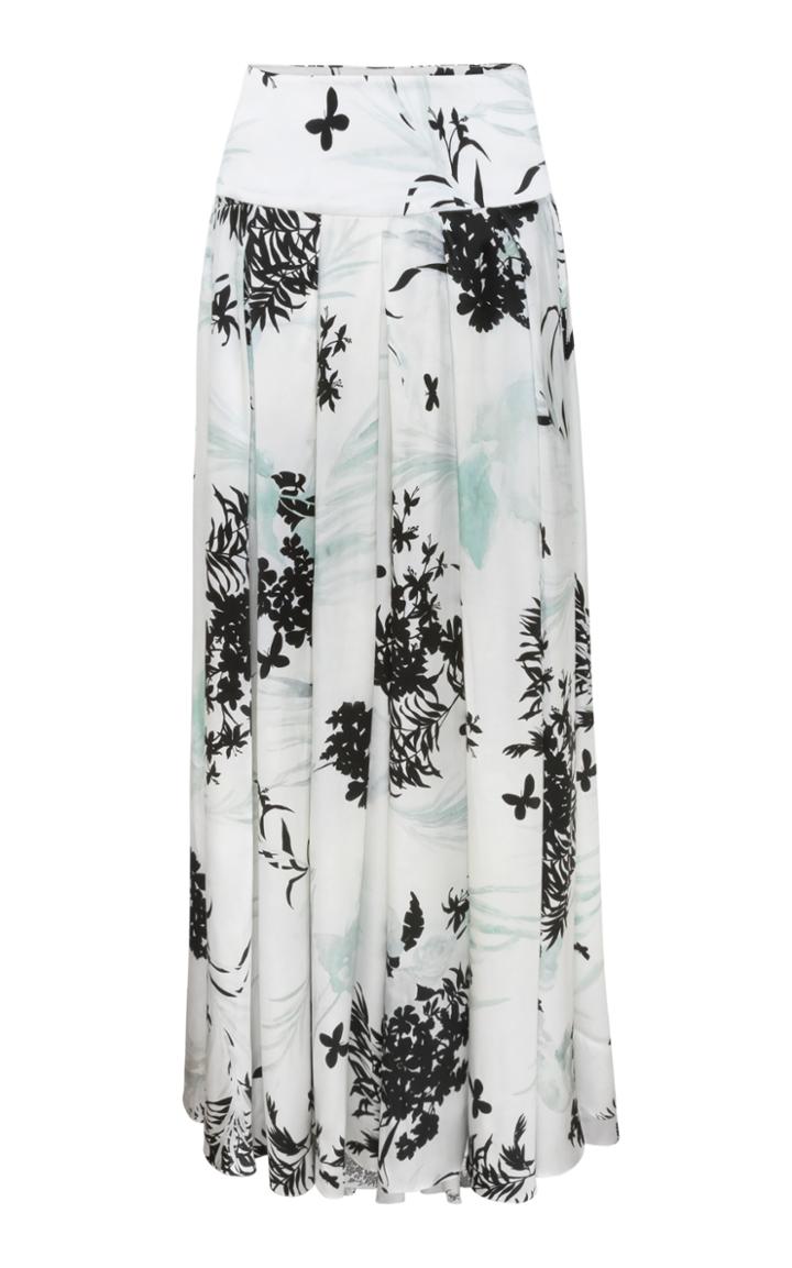 Adriana Iglesias Long Island Silk Maxi Skirt
