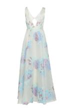 Sandra Mansour Flocon De Laine Brocade Long Dress