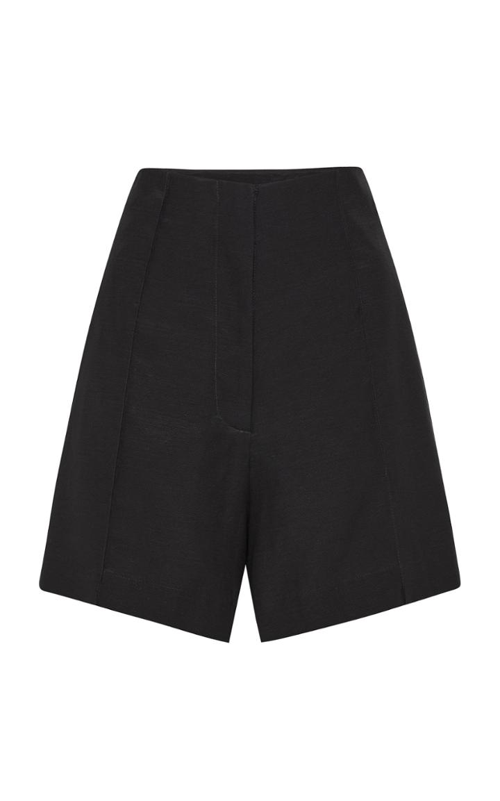 Moda Operandi St. Agni Pierre Hemp, Silk And Yak High-rise Shorts