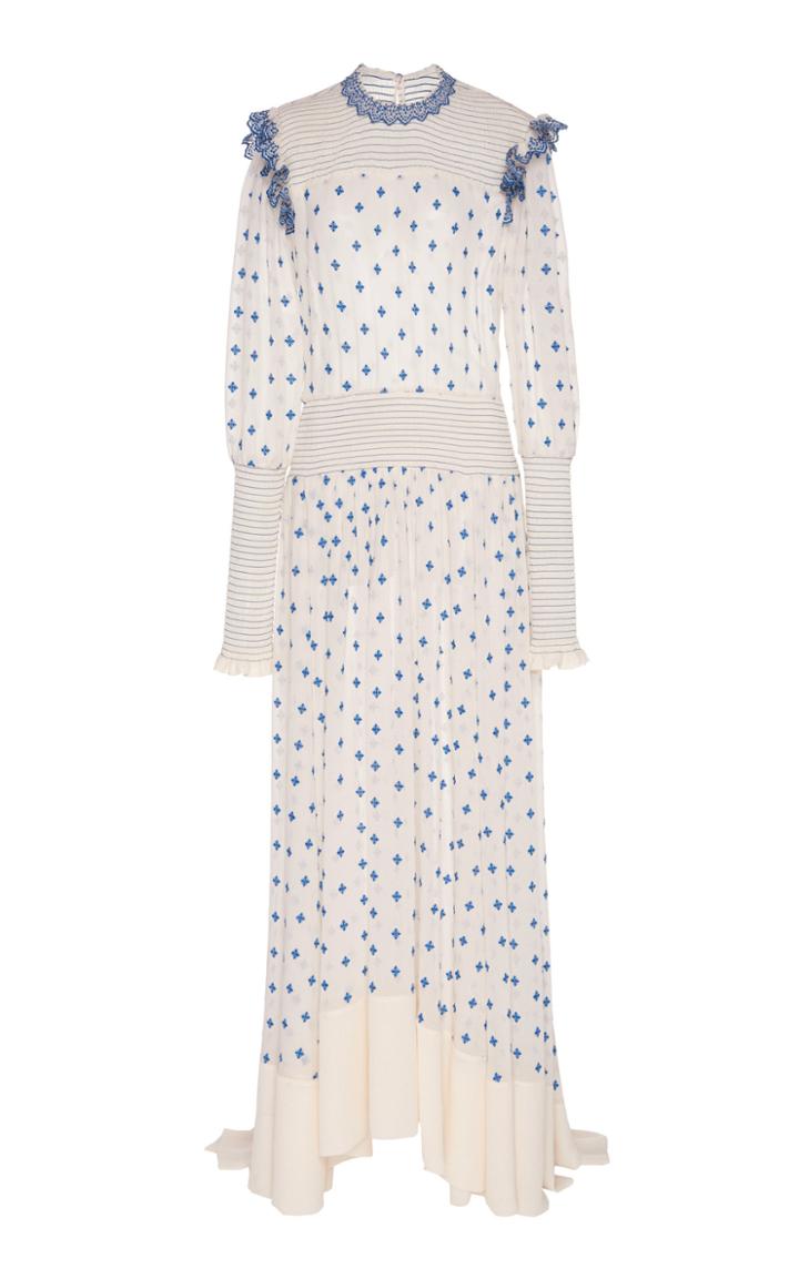Philosophy Di Lorenzo Serafini Blouson Long Sleeve Crepe Dress