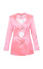 Moda Operandi Mach & Mach Pink Cut Out Blazer Dress