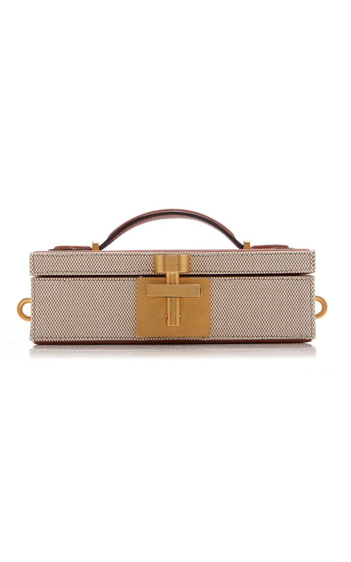Moda Operandi Oscar De La Renta Alibi Miniaudiere Canvas Clutch