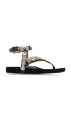 Isabel Marant Eldo Embellished Leather Sandals Size: 38