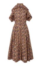 Zac Posen Liberty Print Midi Dress