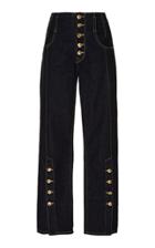 Jonathan Simkhai Rinsed Denim E-cig Jeans
