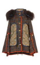 Peter Pilotto Tweed Shearling Jacket