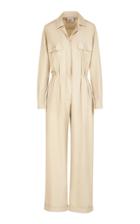 Giuliva Heritage Collection The Lauren Cotton-blend Twill Jumpsuit